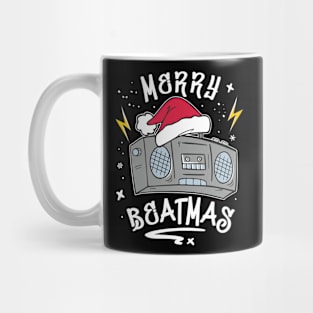 Boombox Christmas Merry Beatmas Oldschool Mug